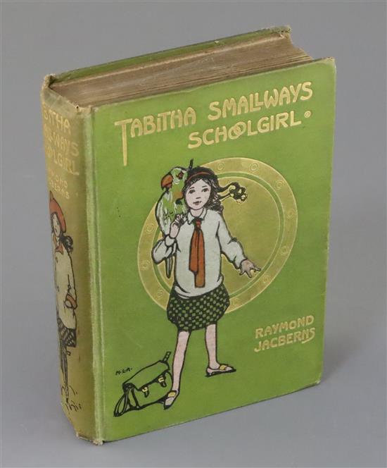 Mabel, Lucie Attwell (1879-1964). Two watercolour illustrations for the book Tabitha Smallways Schoolgirl,